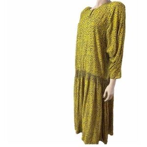 Vintage Nicole Miller maxi dress drop waist